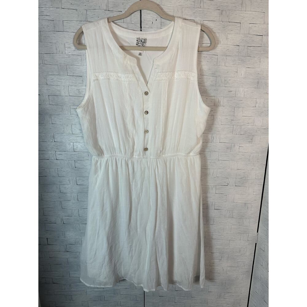 Naif women's sundress lace Fairycore lightweight white sleeveless gauze‎ ruffle